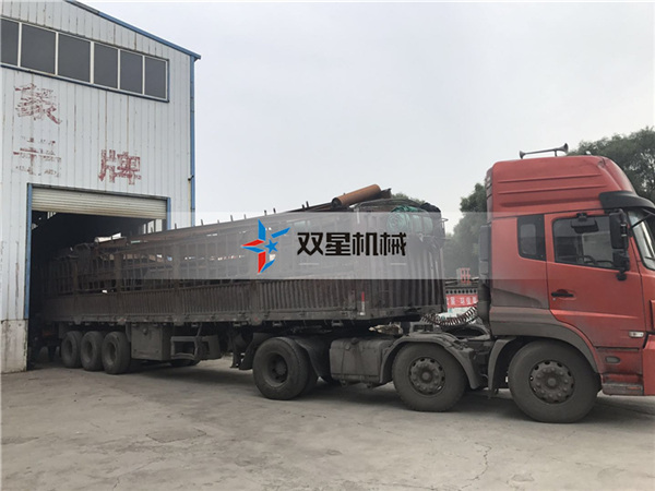 皓星廢<a href='http://www.greeniq-systems.com/' target='_blank'><span>金屬粉碎機(jī)</span></a>設(shè)備生產(chǎn)線發(fā)貨現(xiàn)場